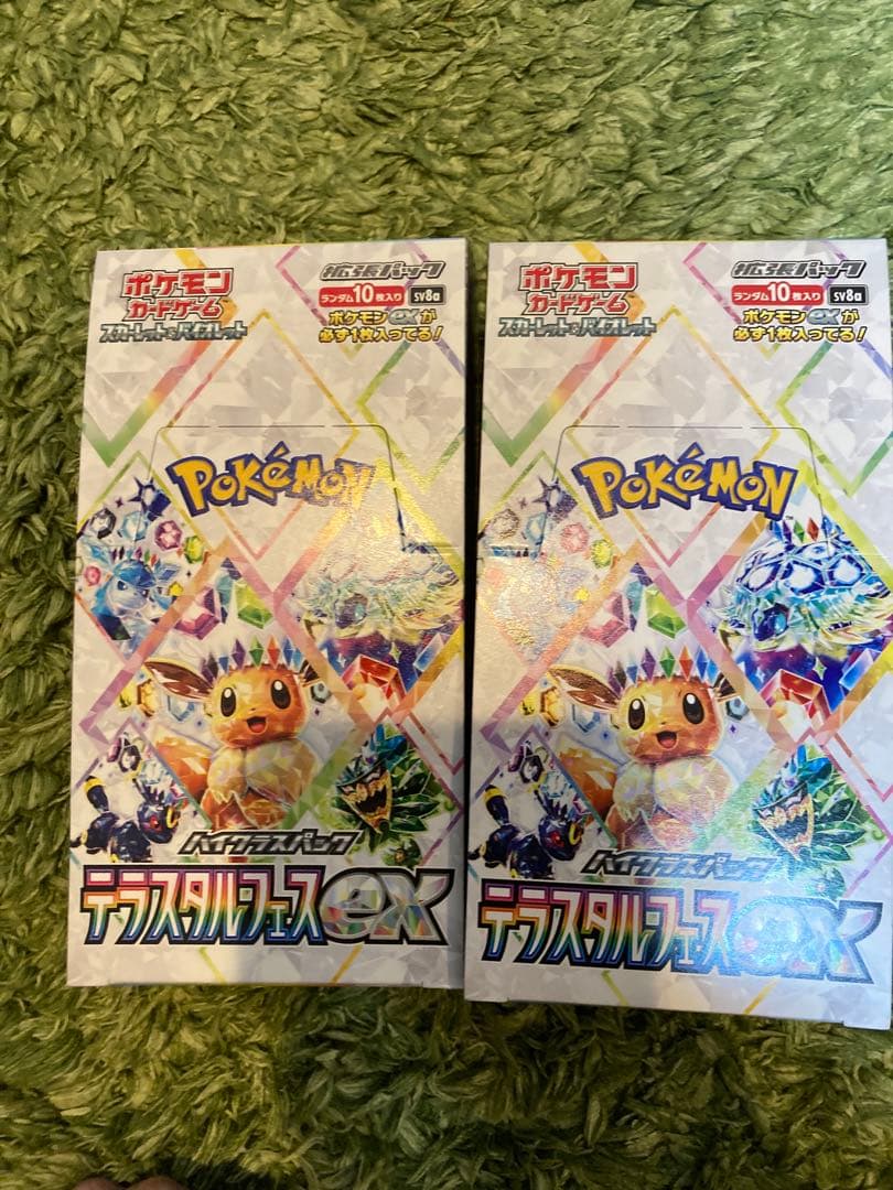 テラスタルフェスex BOXシュリンクなし　ポケモンカード　ブラッキー　イーブイ