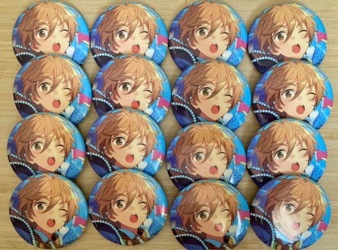 真白友缶バッジ