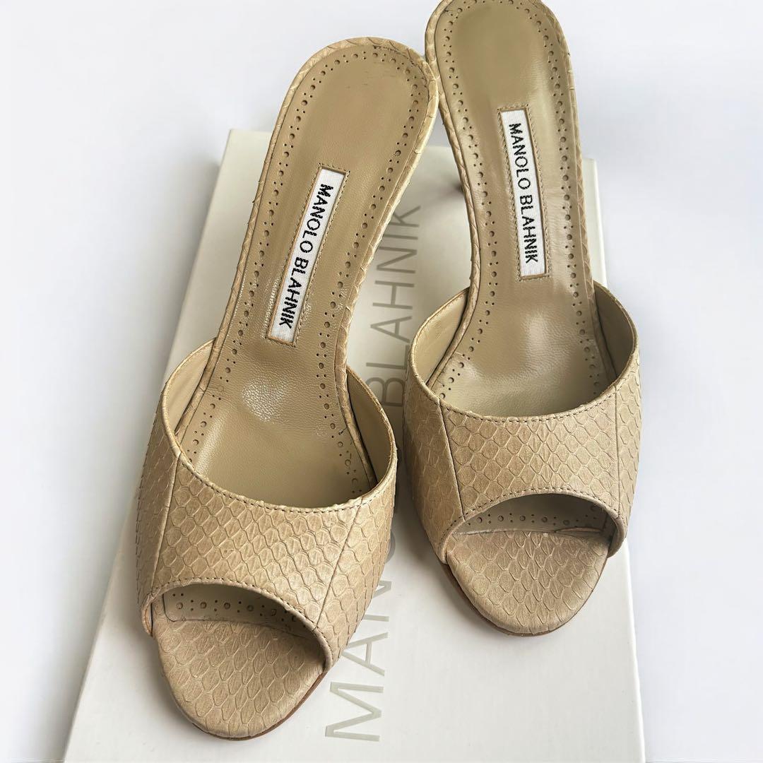 【美品•レア】MANOLO BLAHNIK マノロブラニクミュール サンダル