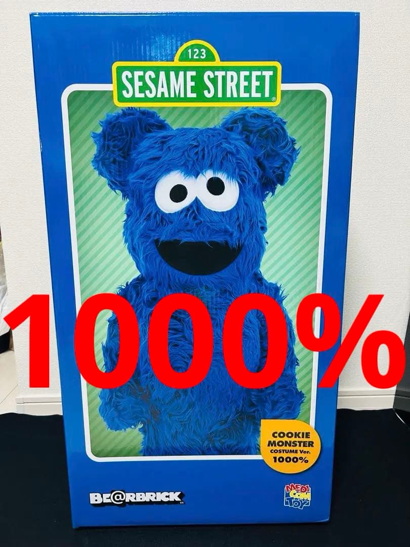 BE@RBRICK セサミストリート ベアブリック クッキーモンスター1000%