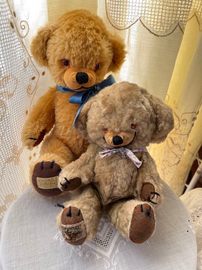 チーキー　メリーソート　ヴィンテージテディベア　アンティーク　モヘア