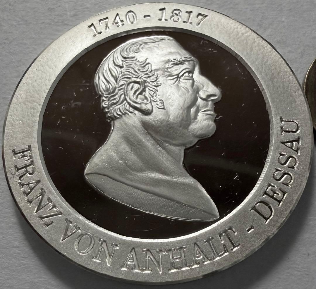 1968年ドイツ　デッサウ市フランツ・フォン・アンハルト銀メダル0.999純銀