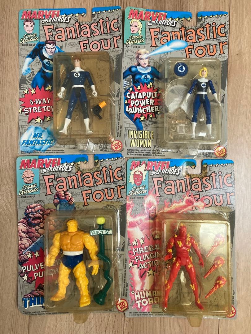 マーベル スーパーヒーローズ ファンタスティック4 4体　1990 toybiz