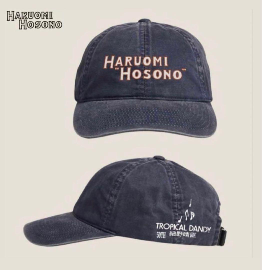 細野晴臣 トロピカルダンディ キャップ 刺繍 ネイビー ポストカード付き