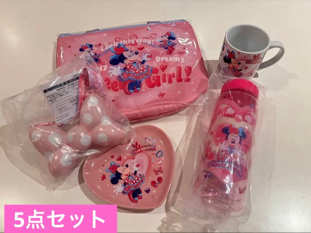 パルパルーザ　ミニーマウス ファンダーランド　スーベニア　5点セット