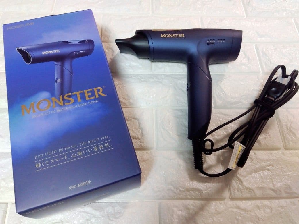 【美品】【ほぼ未使用】MONSTER KHDM800 ヘアドライヤー 1200W