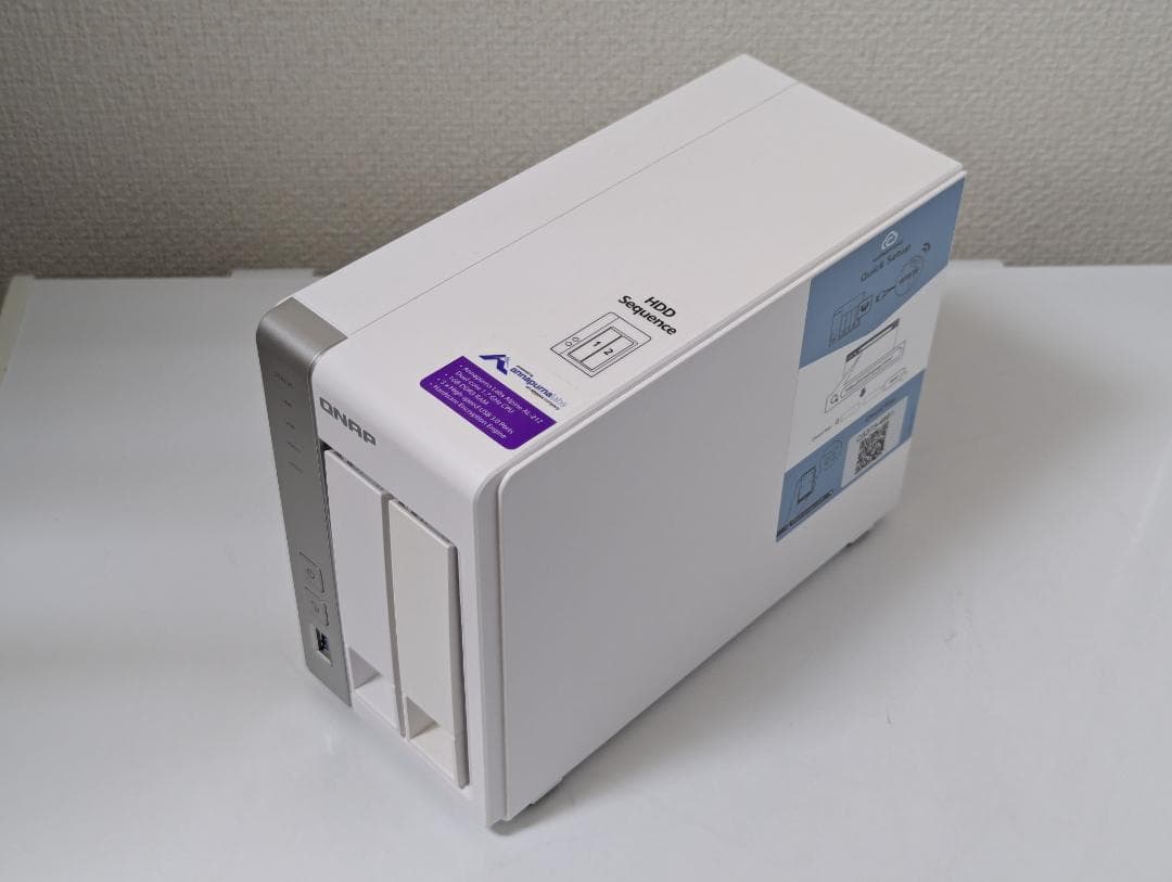 QNAP TS-231P + HDD 6TB 2台