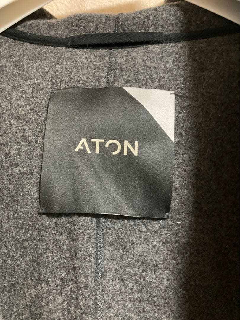 ATON エイトン　ロングコート　ガウンコート