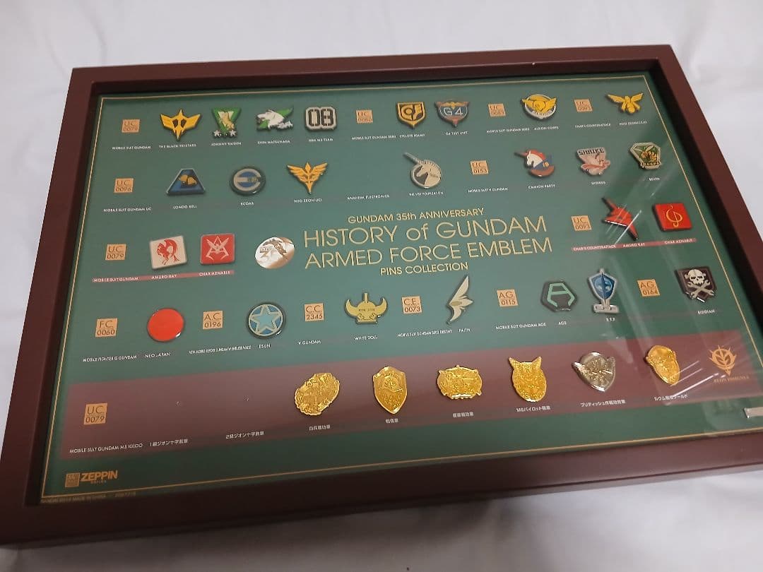 ガンダム 　ピンズ　35周年　エンブレム　欠品あり