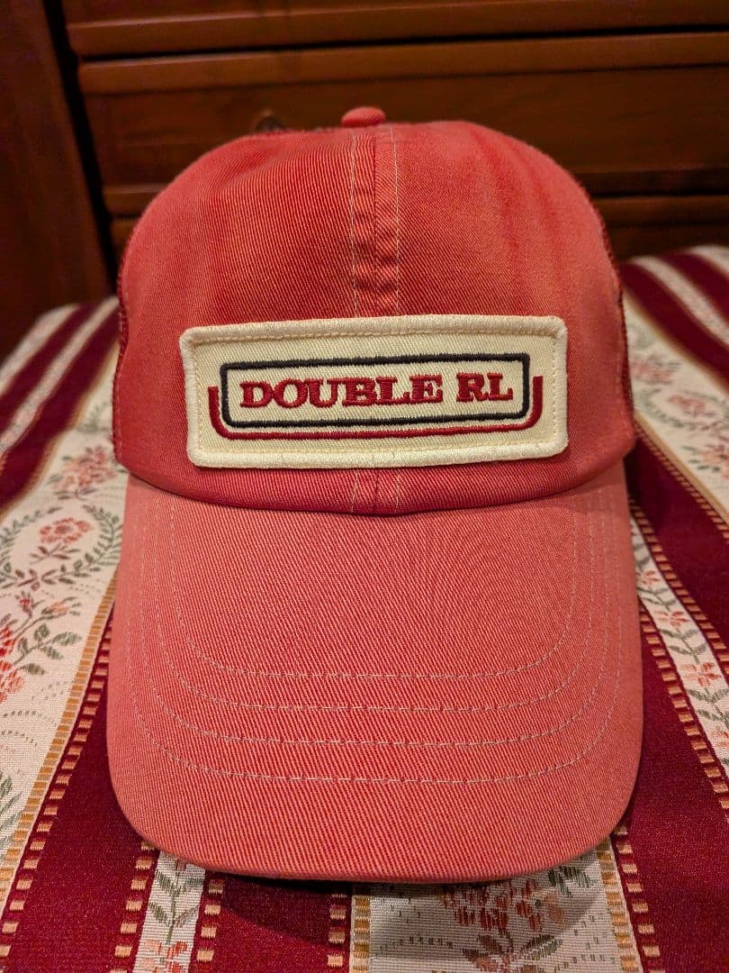 RRL インディゴデニムトラッカーキャップ レッド ダブルアールエル