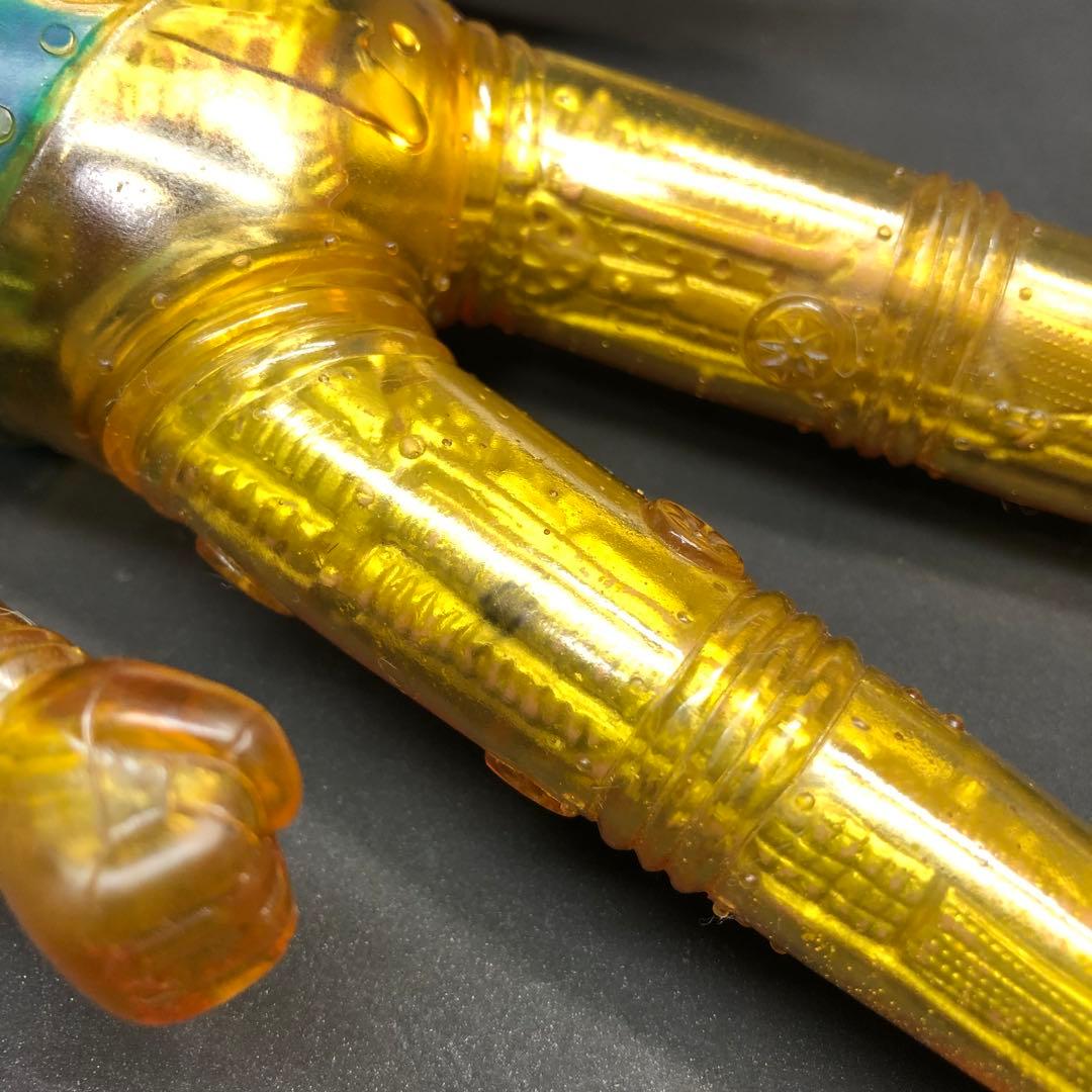 当時物ブルマァク　レッドバロン　ソフビ　記名あり　昭和レトロ　クリアー　ロボット