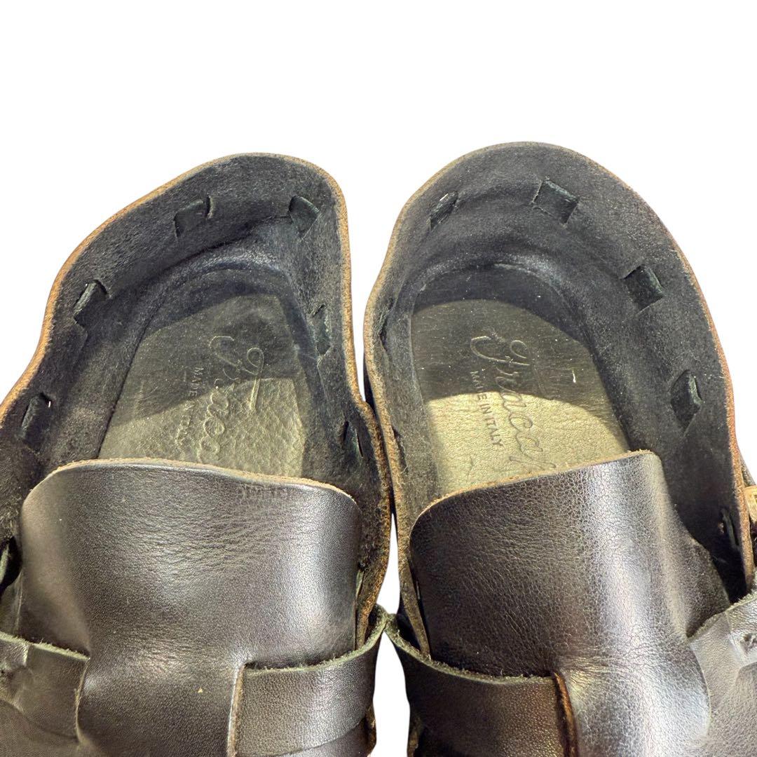 fracap プラカップ　シューズ（42）本革　オーロラシューズ　イタリア製　黒