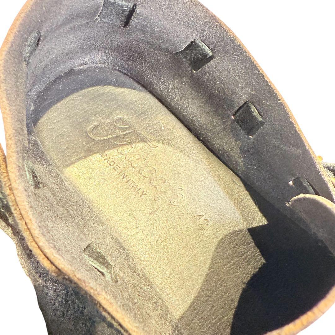 fracap プラカップ　シューズ（42）本革　オーロラシューズ　イタリア製　黒