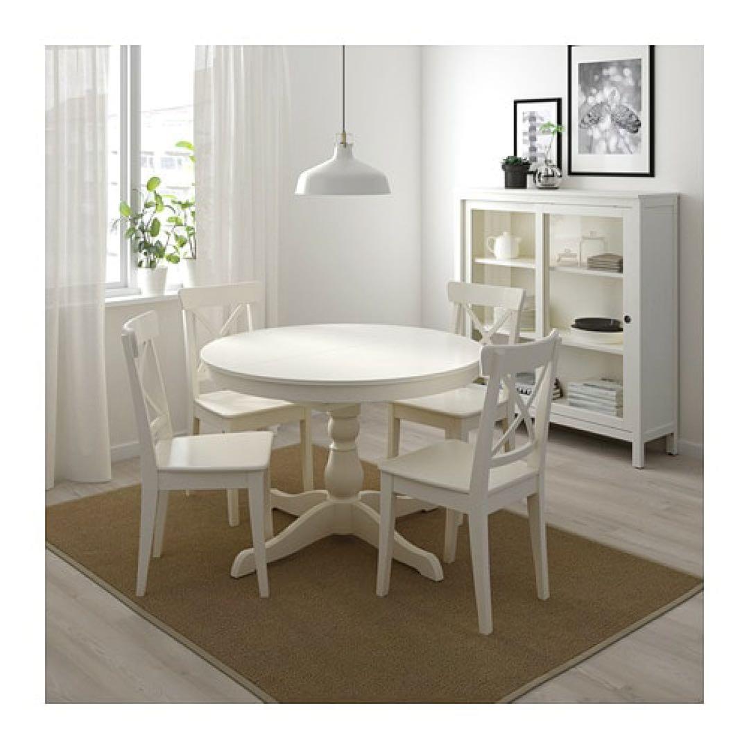 【高橋様】イケアIKEA ダイニングテーブル・チェア4脚セットホワイト