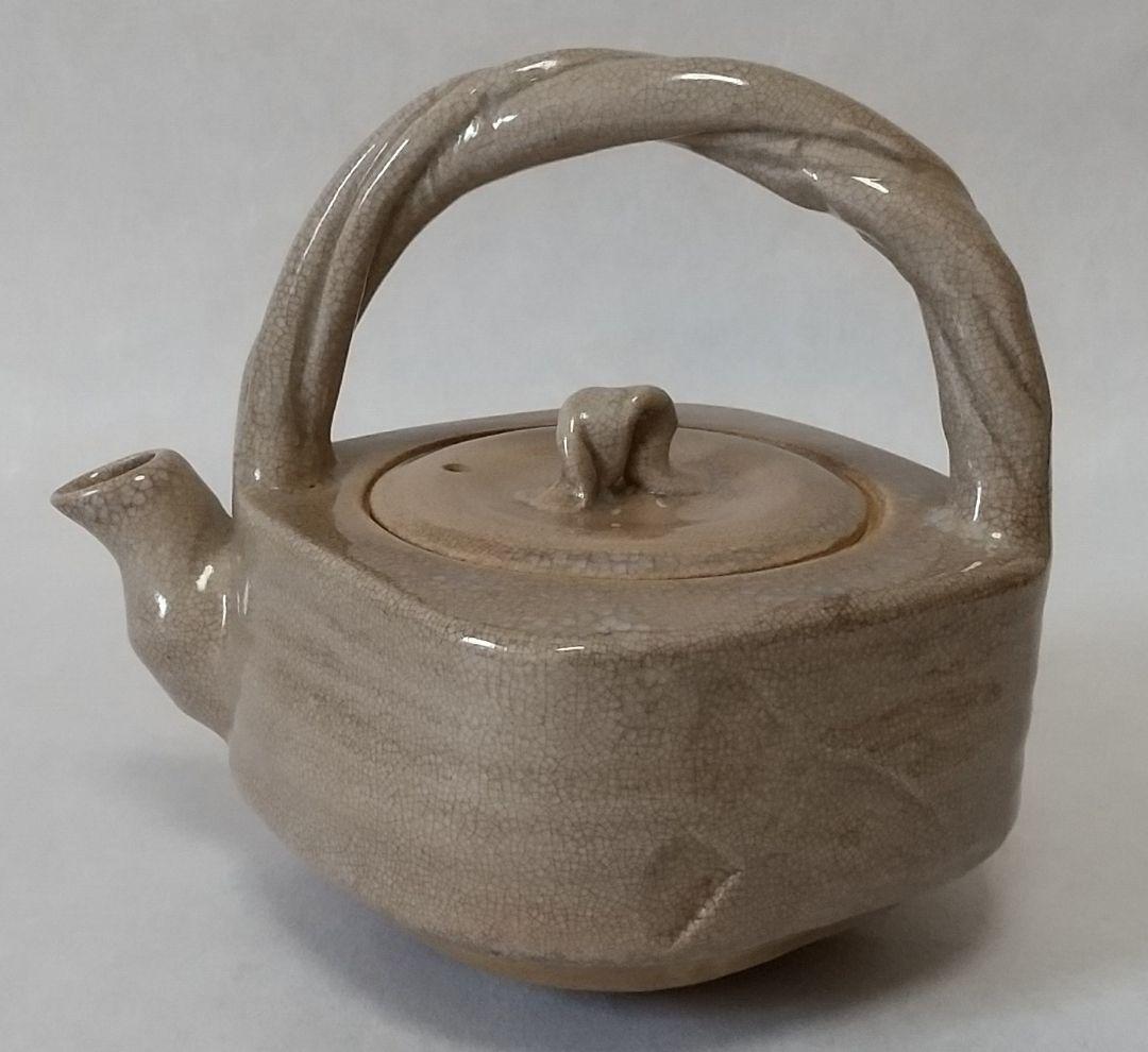 萩焼 水指し 松綠