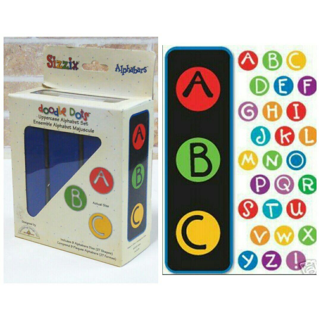 シジックス アルファベット ダイ タグ doodle dots 大文字