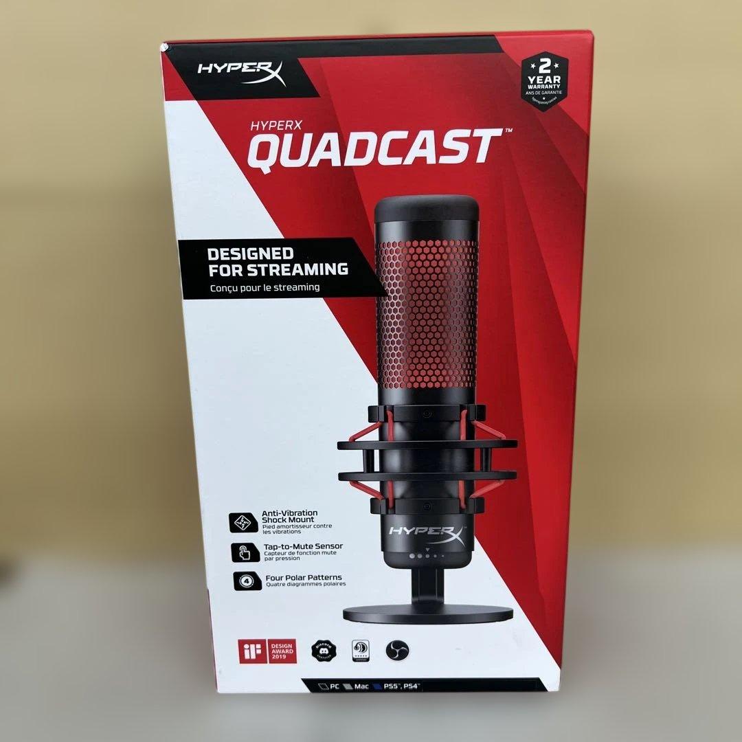 512501 HyperX QuadCast スタンドアロンマイク ブラック