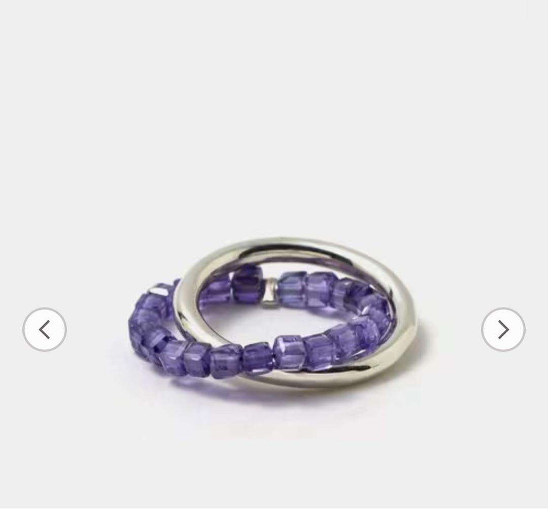 週末セール　新品　KOWGA×GAGAN Doubly アメジストリング