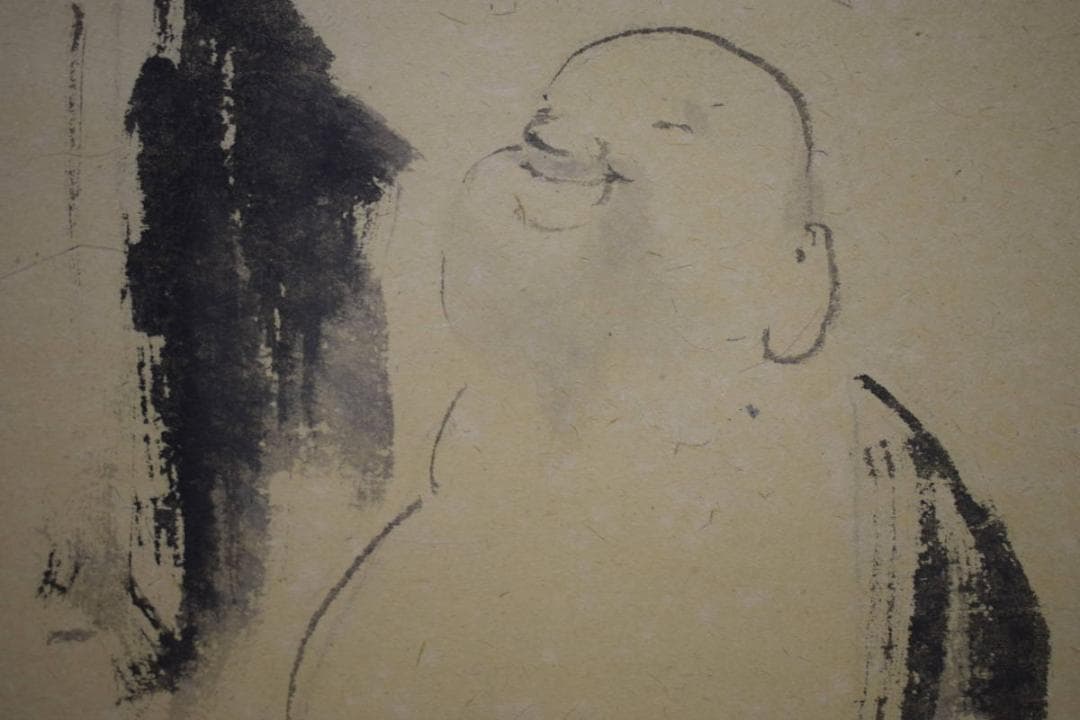 不詳/作者不明/布袋図/人物図/古画/布袋屋掛軸HJ-879