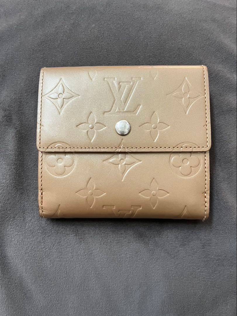 最終価格‼️ルイヴィトン 折り財布　 ベージュ　美品