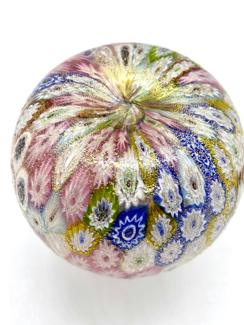 #ムラノガラス ミルフィオリ香水瓶 & ボウル セット　ベネチアンガラスP-3m