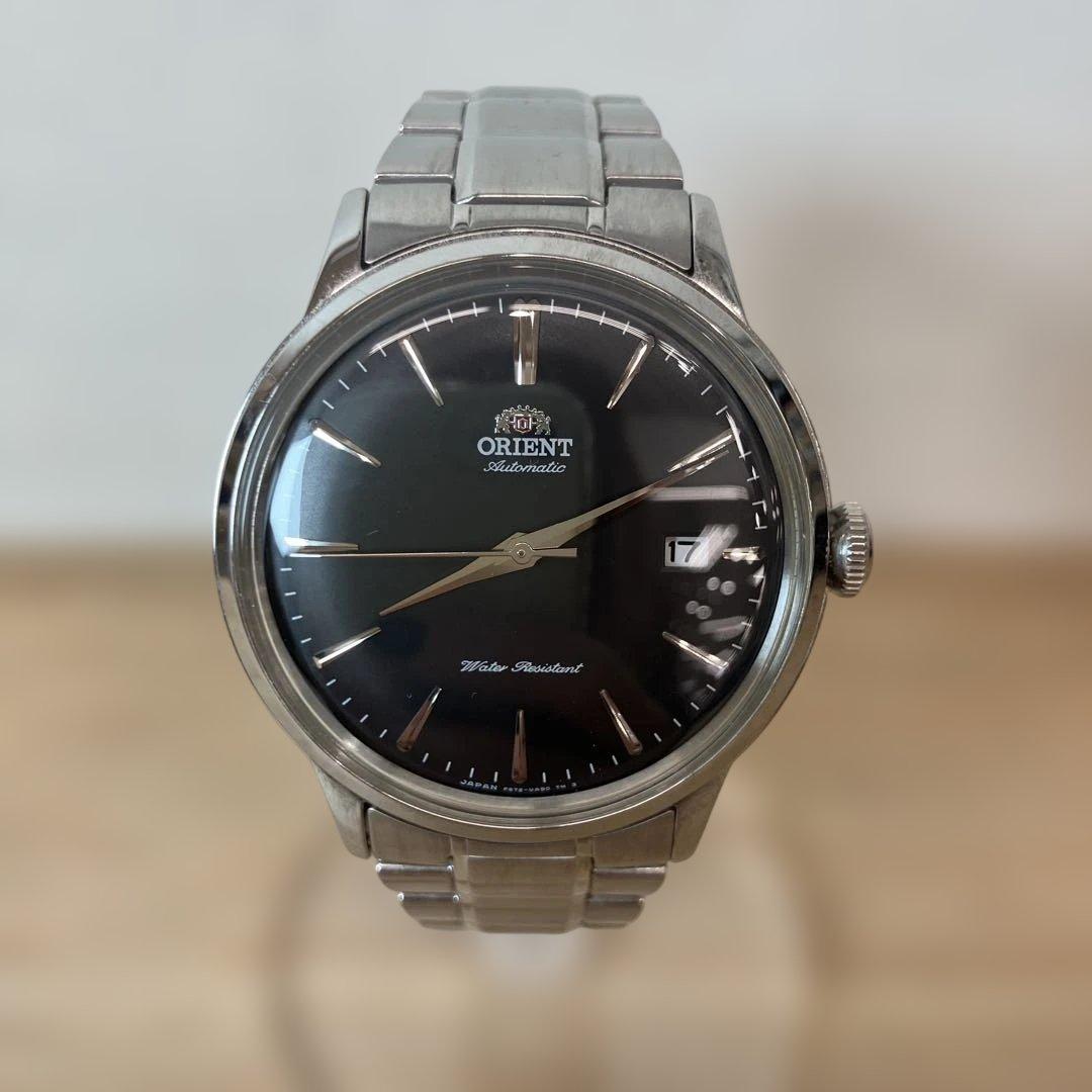 ORIENT オリエント バンビーノ 自動巻き 腕時計 黒盤 F672-UAA0
