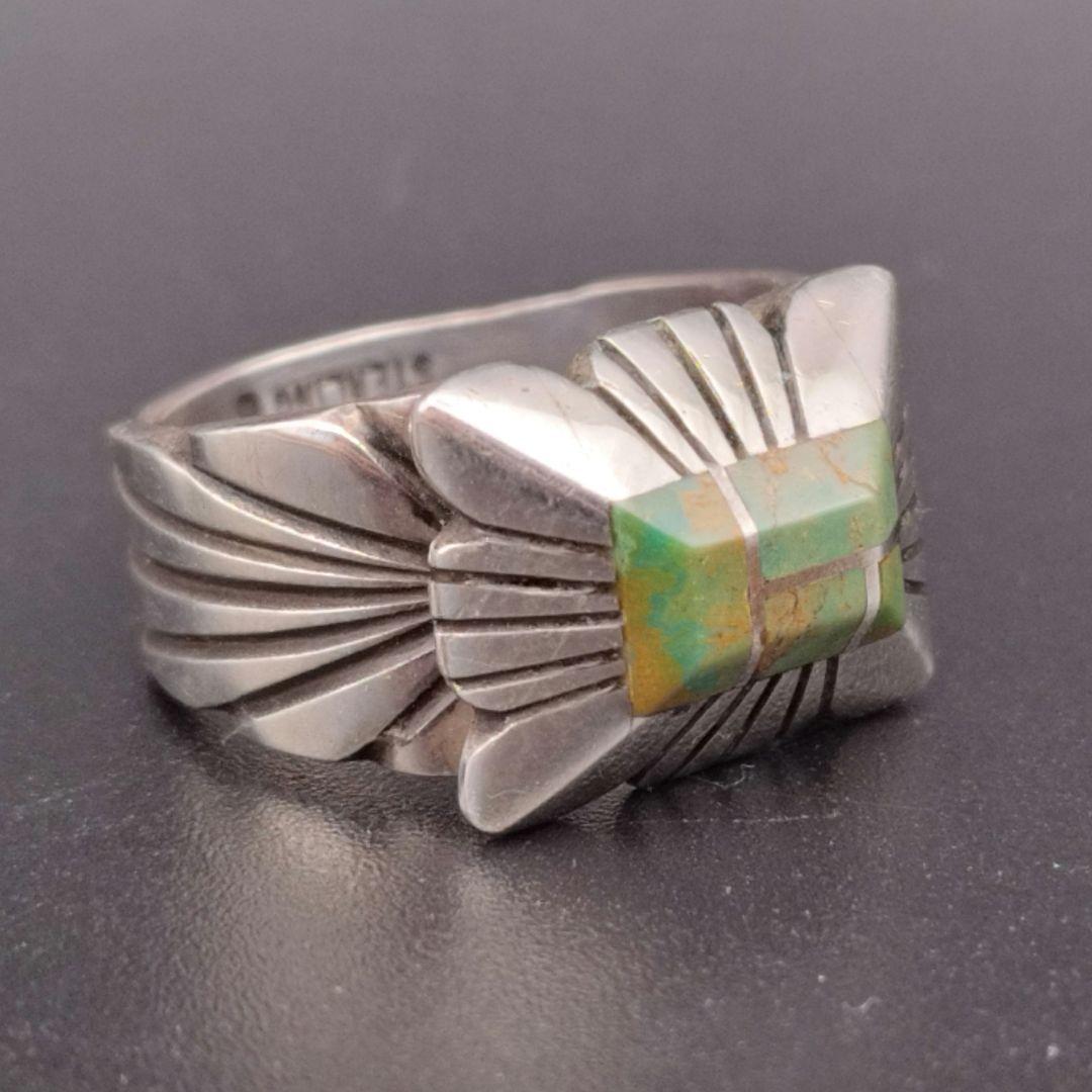 インディアンジュエリー◎リング指輪◎C.Benally◎ベナリー◎ターコイズ