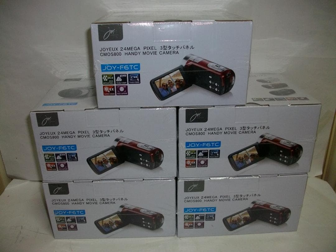 5個1SET ジュワイユ 24MEGA 3型 800万画素 赤 JOY-F6TC