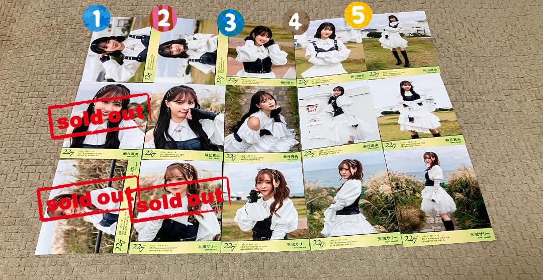 ナナニジ　22/7　14th衣装　ブロマイド　バラ売り