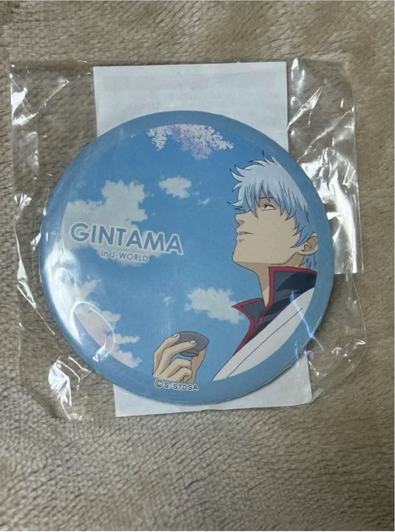 銀魂 缶バッジ ジャスタウェイくじ J-WORLD 坂田銀時