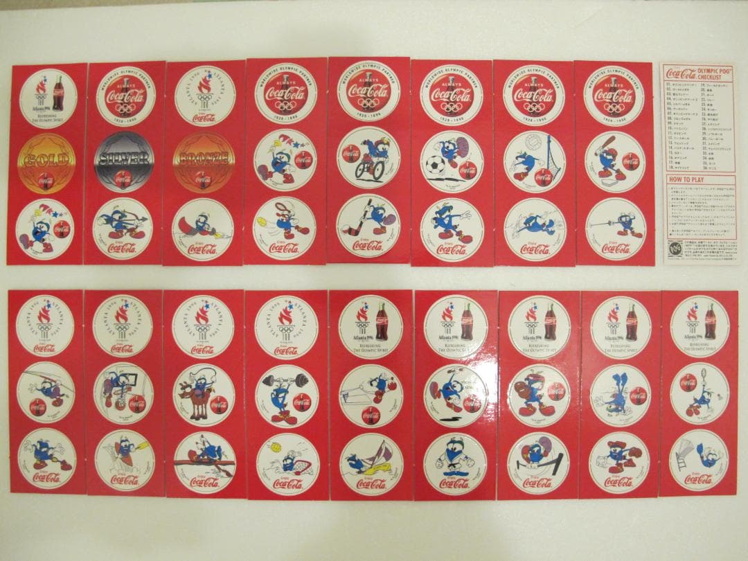 【コカ・コーラ】★非売品　1996年アトランタオリンピック ポグ　全36種類