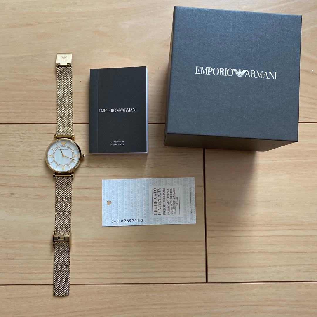エンポリオアルマーニ　時計　ゴールド