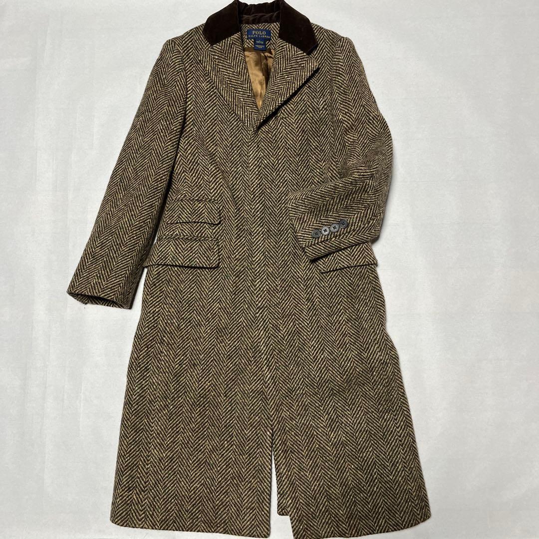 希少 PoloRalphLauren ポロラルフローレン ツイードコート 130