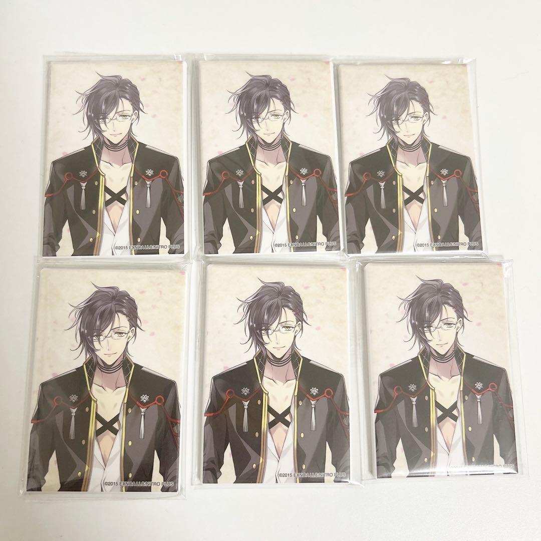 跪坐　刀剣乱舞 五周年記念　スクエア缶バッジ 明石国行