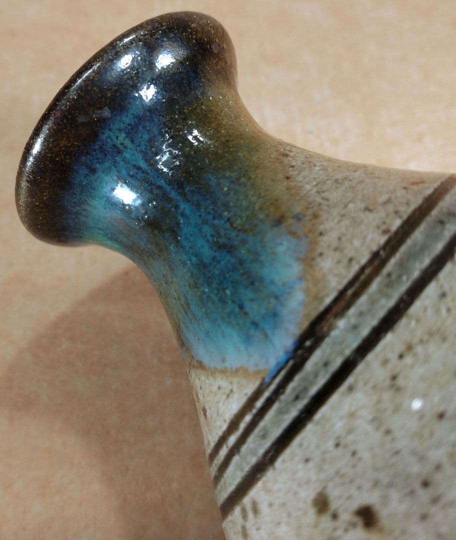 【本物保証】金城次郎 壷屋焼 徳利 共箱 栞 人間国宝 壺屋焼 徳利 美品