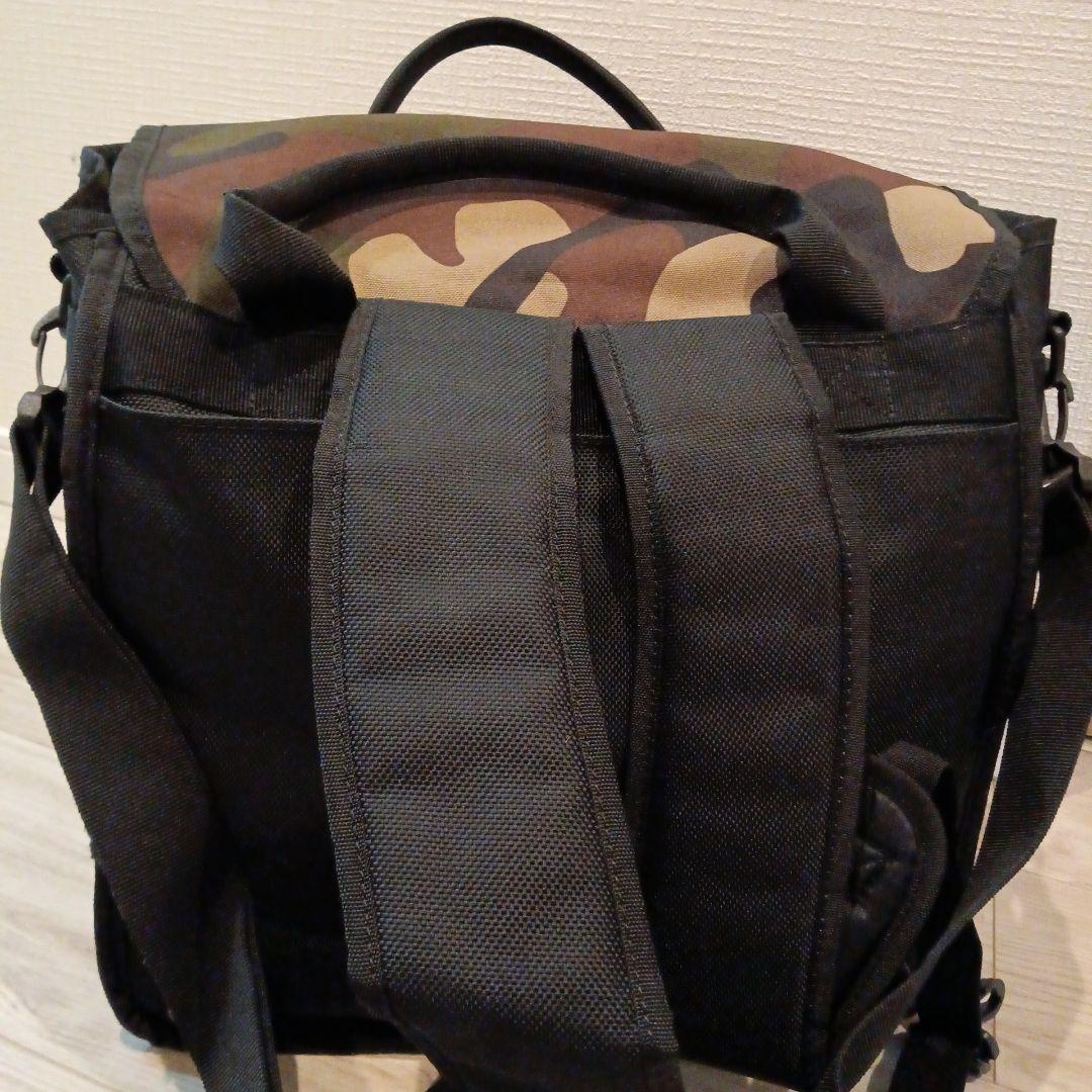 【美品】テクニクス　レコードリュック/バッグDJ 中古 technics 迷彩柄