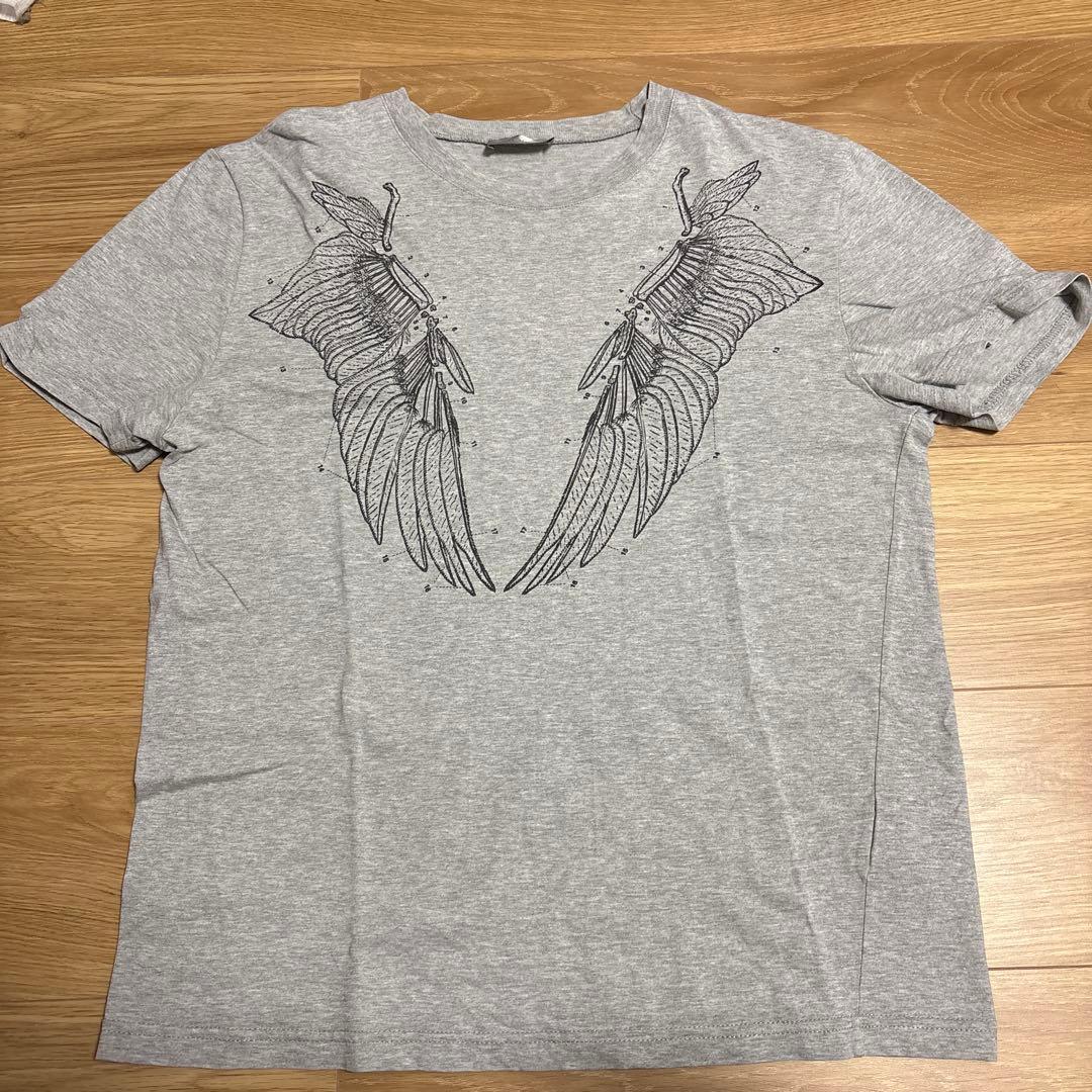 エディ期 Dior Homme 07AW エンジェルウイング グレー Tシャツ