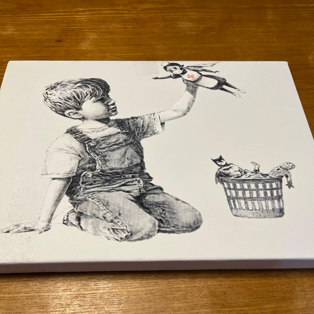 希少banksy バンクシー　コロナ作品　スーベニア　看護婦　プリント作品