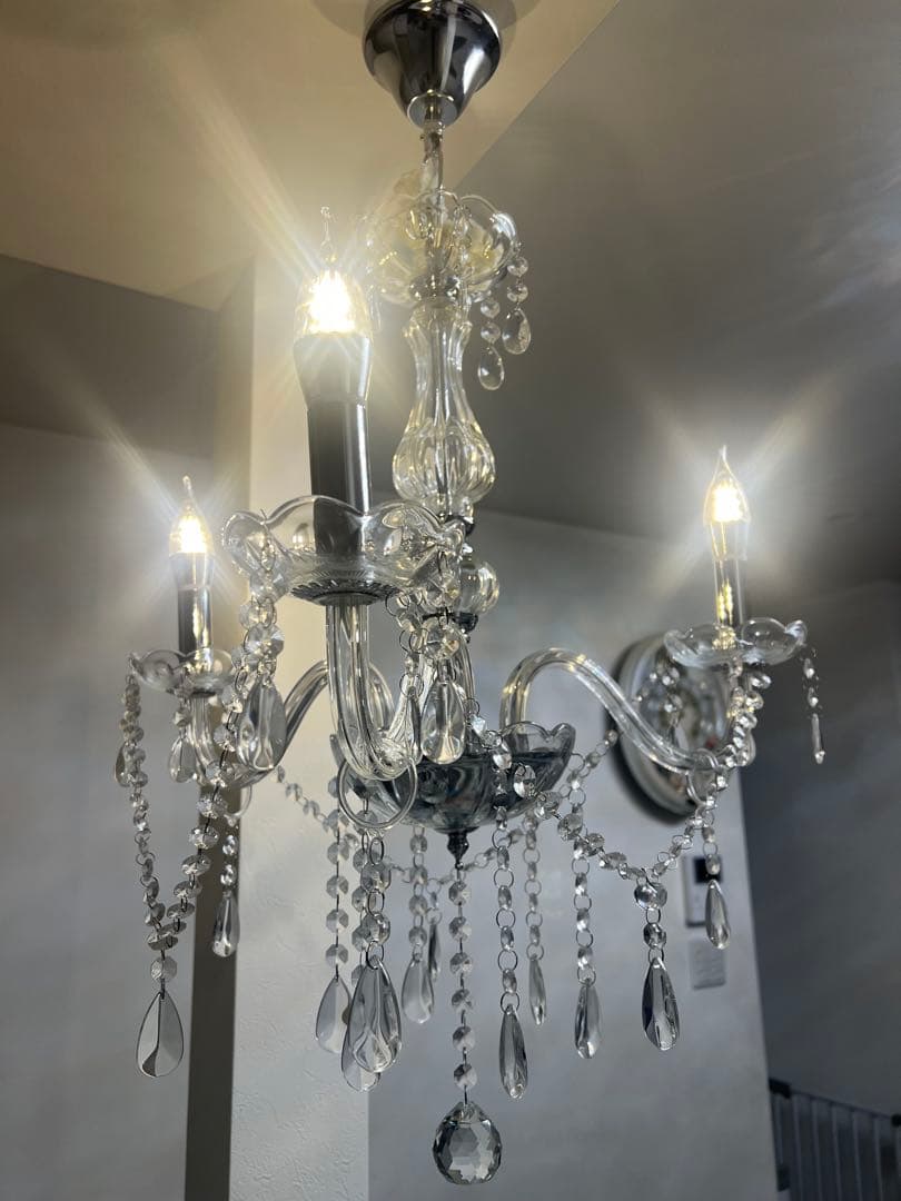 K*n様 LED電球付きクリスタルシャンデリア 3灯