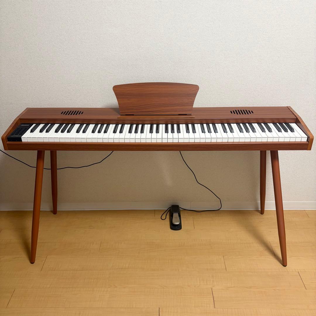 【新品】(組立済み)電子ピアノ 88鍵盤 木製 給電タイプ