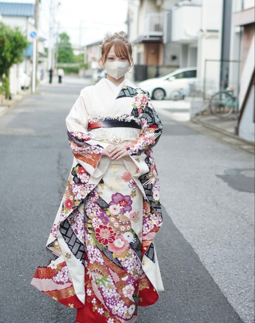 子育てママ⭐︎振袖フルセット【72】正絹　成人式　卒業式