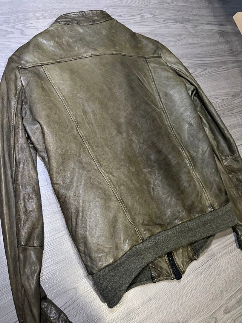 【GIORGIO BRATO】leather riders jacket