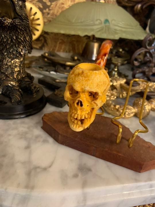 メシャムパイプ　ヤニク　ドクロ