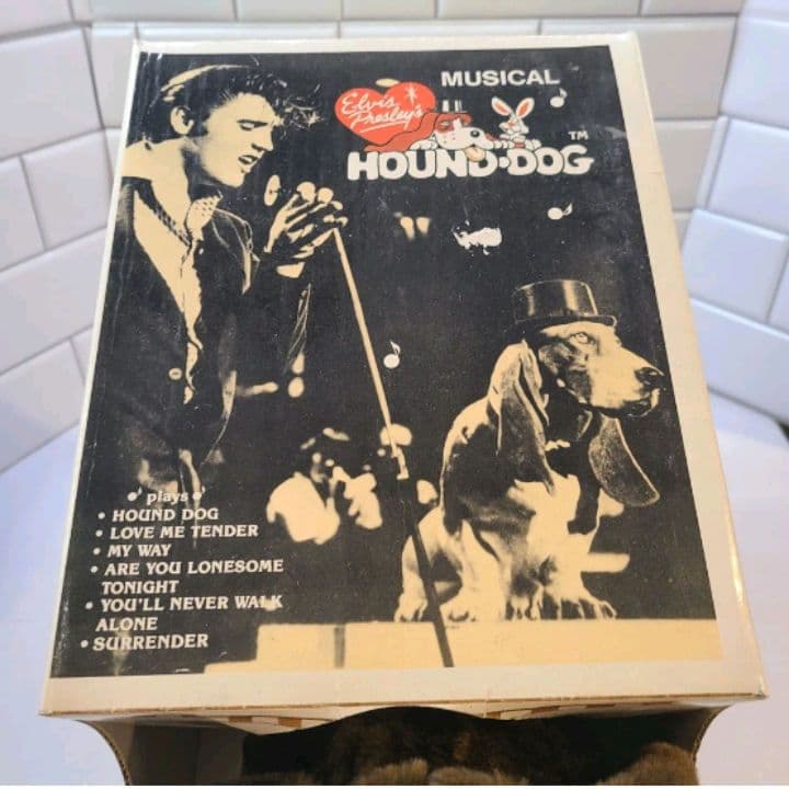 1986年　エルヴィス・プレスリー　ハウンド・ドッグ　ミュージカル玩具　15\"