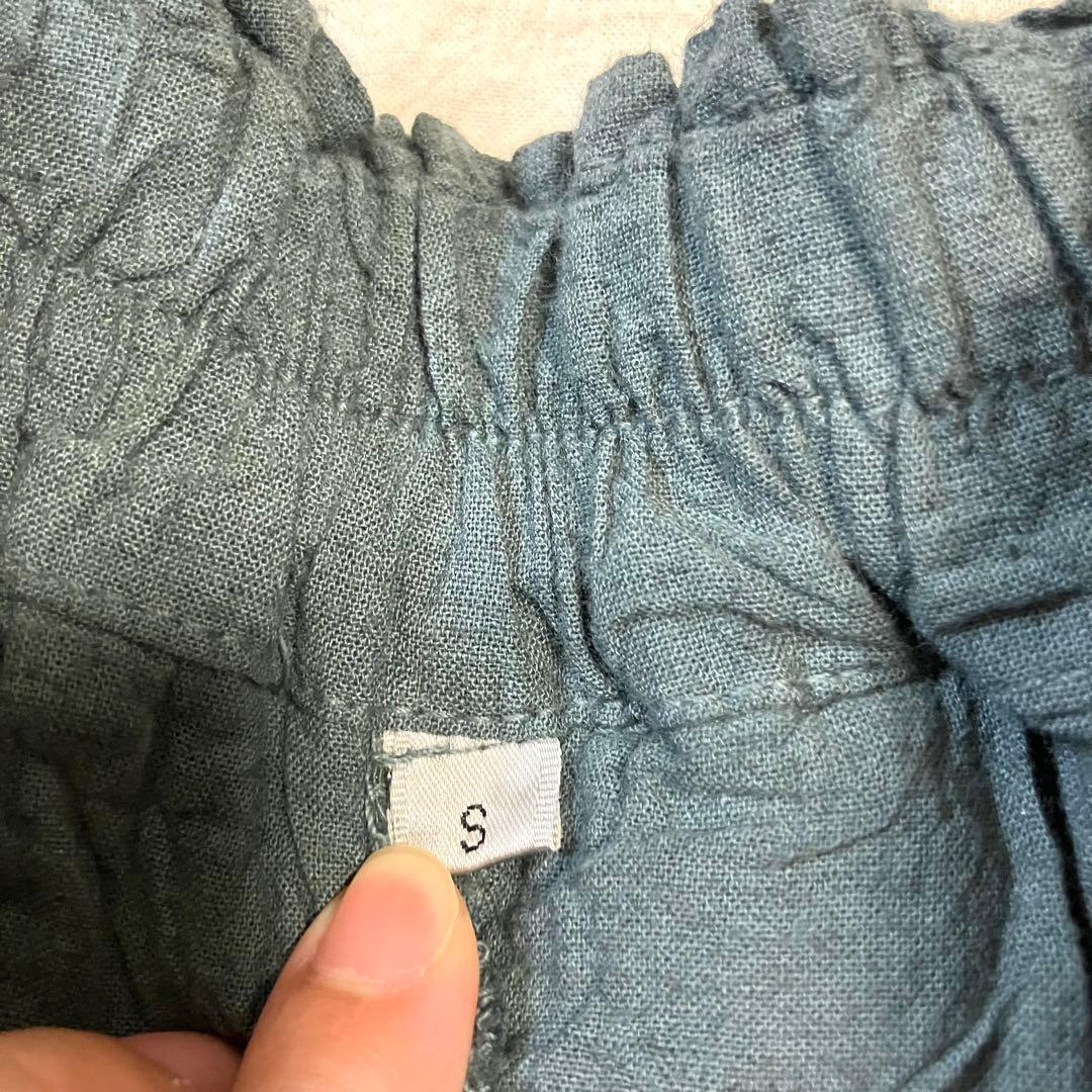 【美品】ヂェン先生の日常着　バルーンパンツ（ブルーグレー）