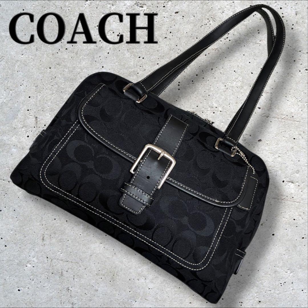 バッグ COACH mini boston bag shoulder Signature