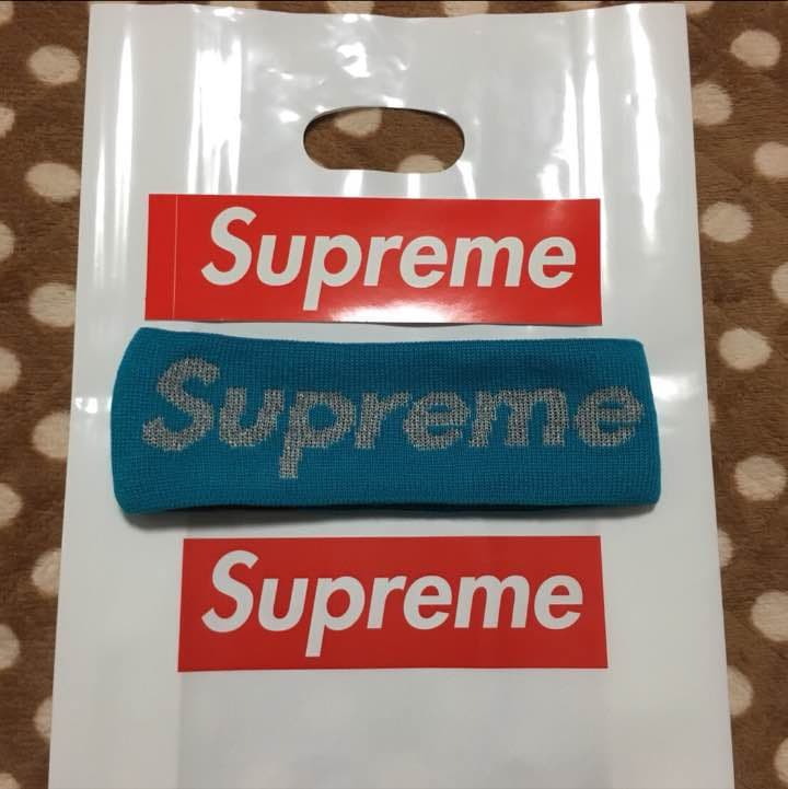 supreme ヘアバンド ステッカー、袋、レシート付き