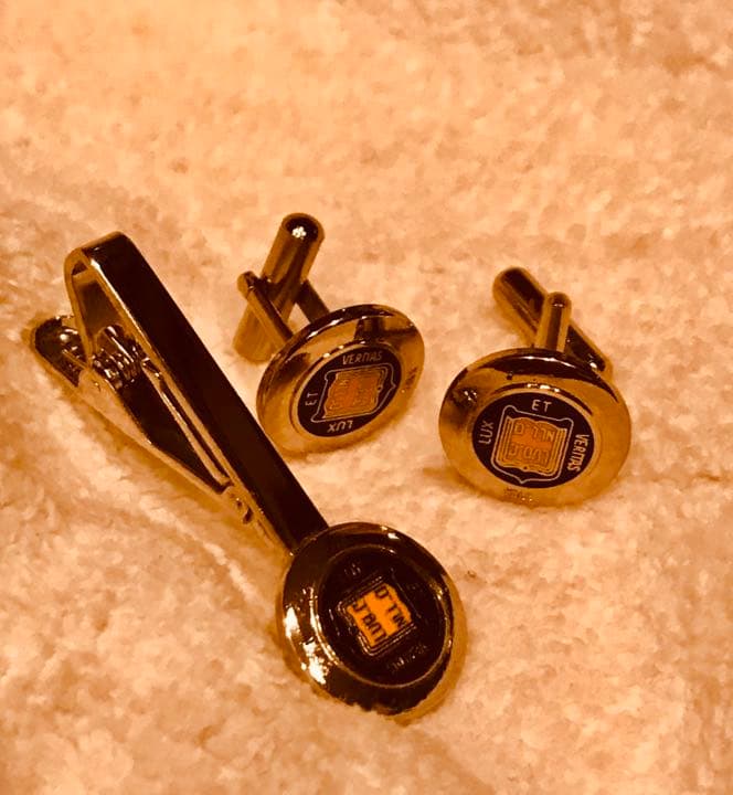 アイビーリーグ真鍮製カフス、タイバーのセット大変貴重！