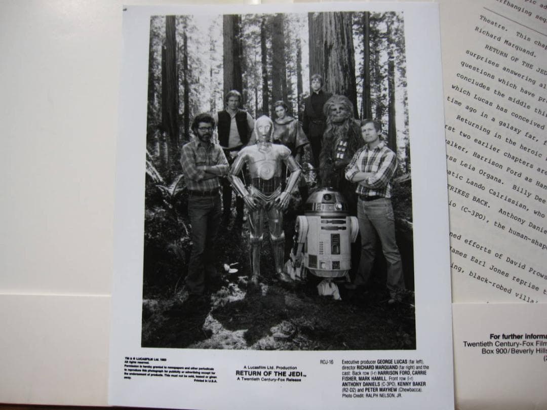 スター・ウォーズ　エピソード6　ジェダイの帰還　非売品　プレスキット
