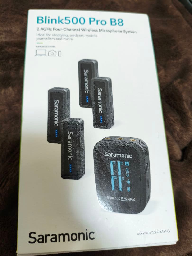 Saramonic 4ch ワイヤレスピンマイク　Blink500 Pro B8
